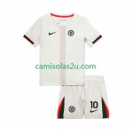 Camisolas de futebol Chelsea Cole Palmer 10 Criança Equipamento Alternativa 2025/26 Manga Curta